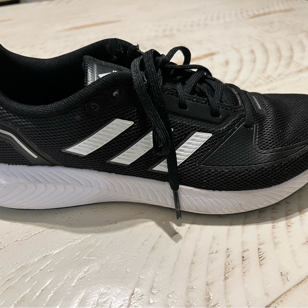 Black & White Adidas Sneakers - size 6.5